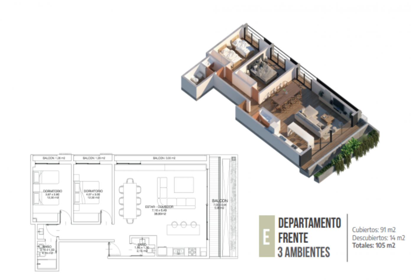 Torre Modena - 1 Piso E 