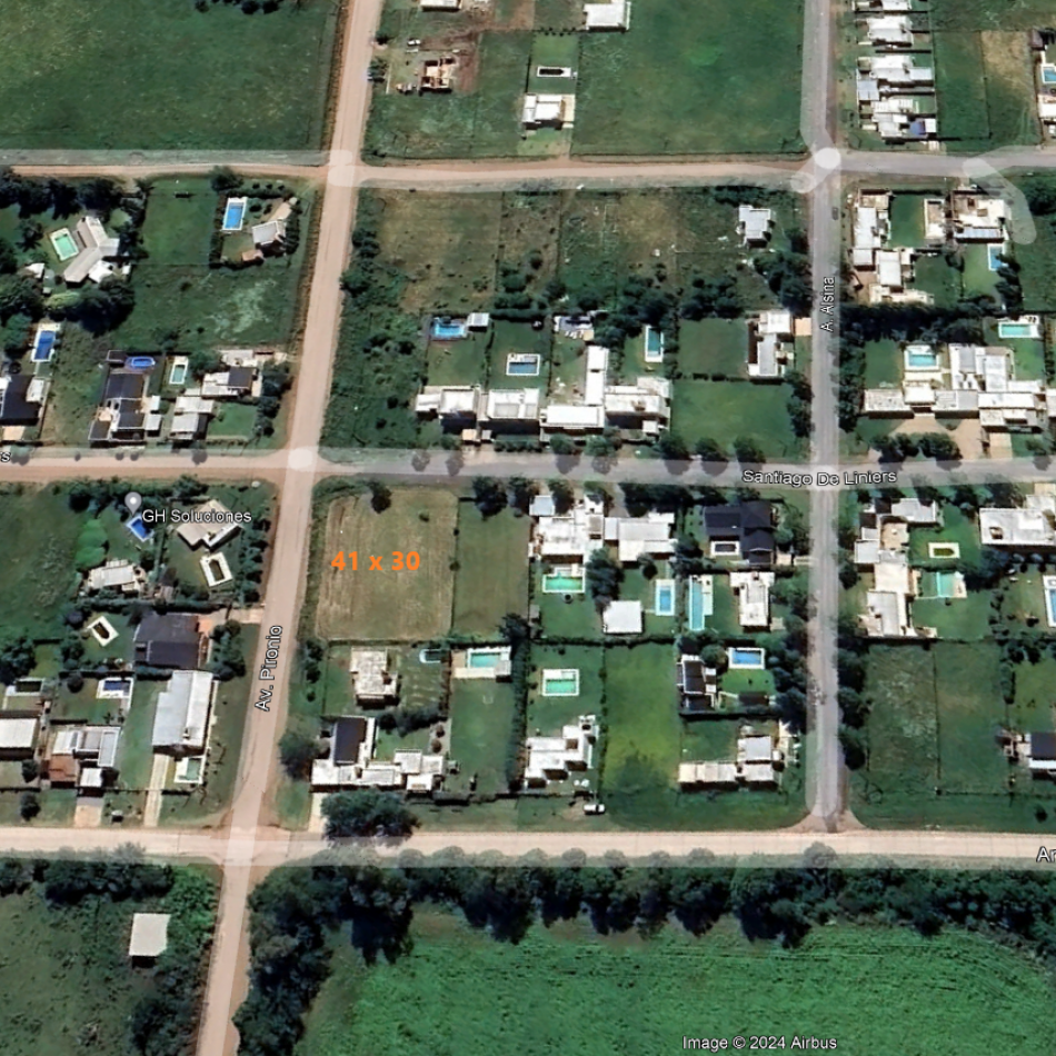 2 Lotes en esquina de 41 x 30 con gas natural a metros del pavimento 